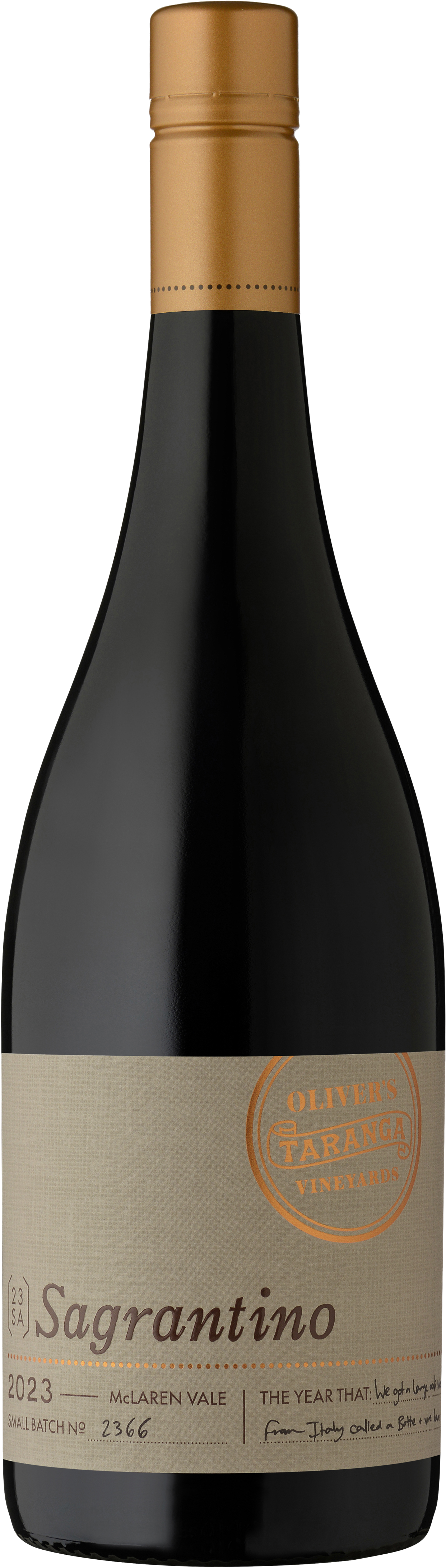 Oliver's Taranga Vineyards Small Batch Sagrantino 2023 McLaren Vale